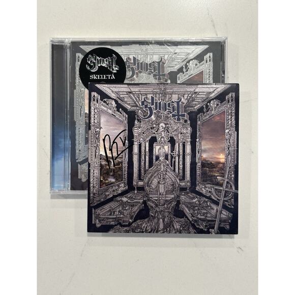 Ghost ‘Skeleta’ CD W/ Signed Art Card Papa V Perpetua AUTOGRAPHED #2 - Picture 1 of 8